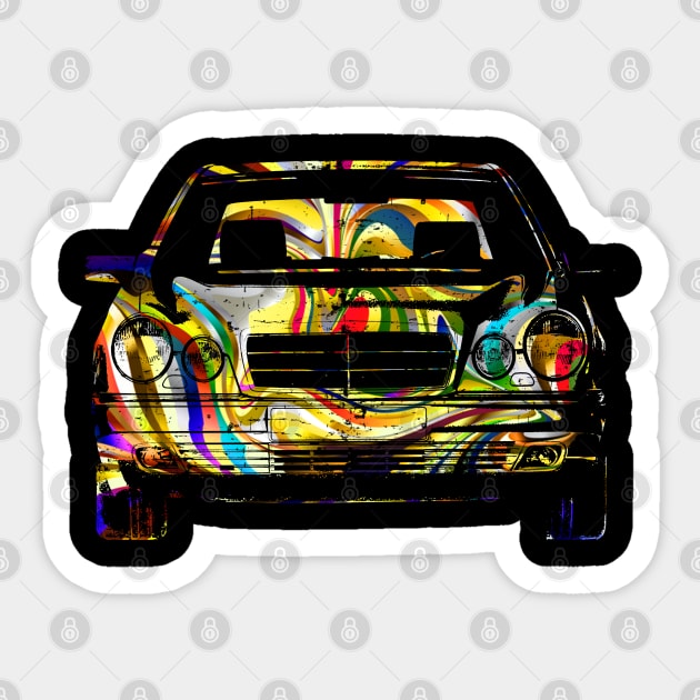 W210 abstract psychedelic colorful Sticker by WOS